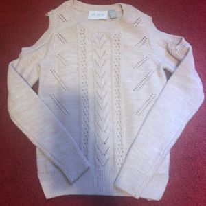 Light pink Cold shoulder sweater
